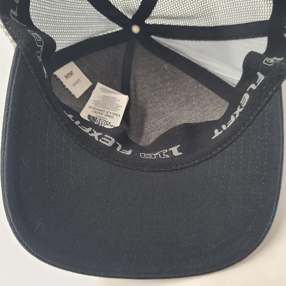 The North Face Hat Snapback Trucker Mesh Gray Black Camo Logo Outdoors Hike Men